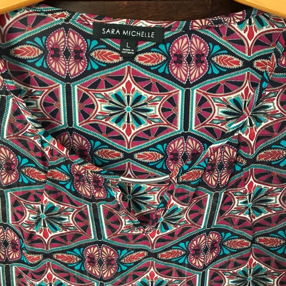 Sheer sleeveless blouse - Sara Michelle - Picture 3 of 6